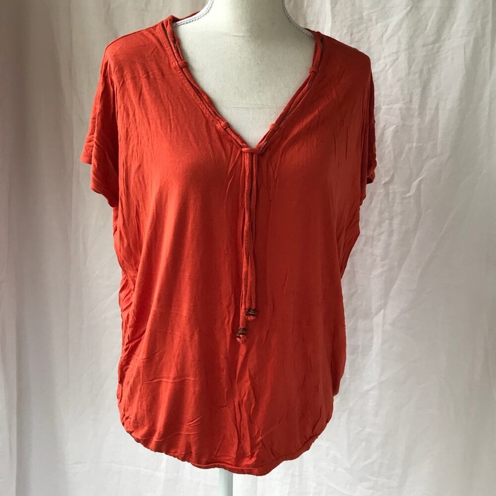 Kaisely Burnt Orange Jersey Top